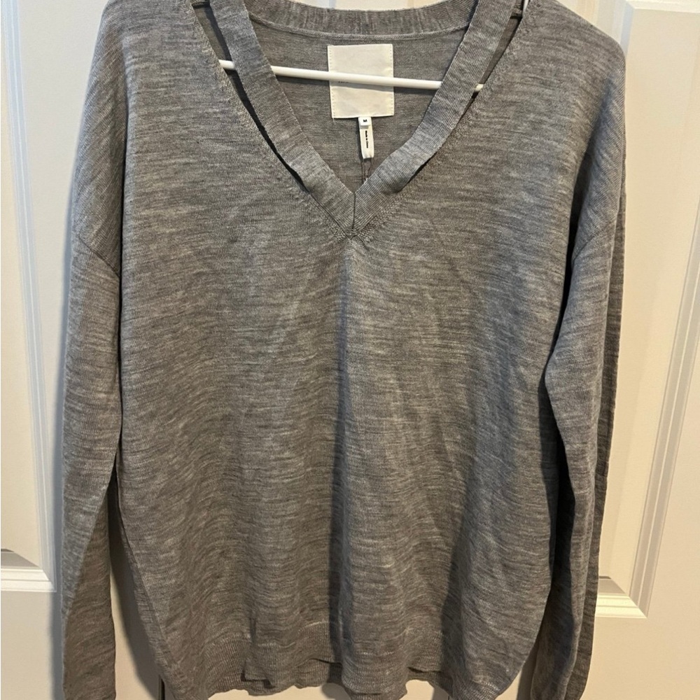 Avec les filles grey wool sweater